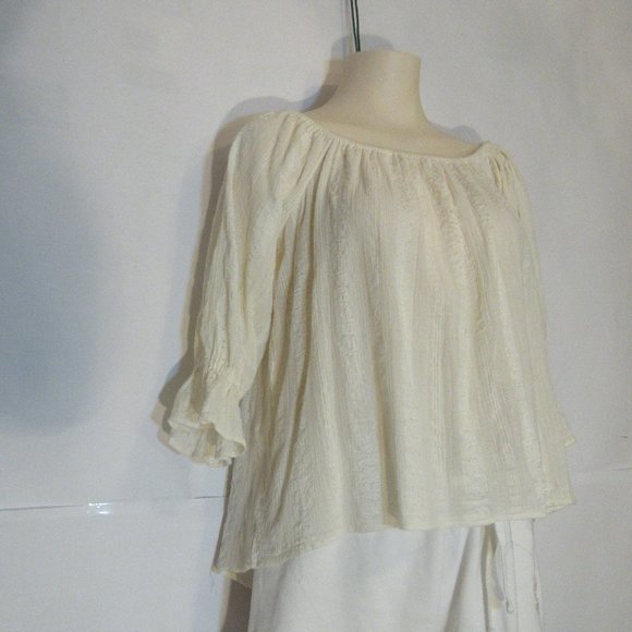 Ralph Lauren Denim & Supply Blouse Boho Ldies Yellow Large - Picture 4 of 11